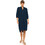 Pink Label Midi Καλοκαιρινό Καθημερινό Φόρεμα Μεταξωτό Navy Μπλε BN-289-557843