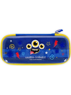 Legami Wonderwow Monster Κασετίνα Navy Μπλε Κίτρινη PCR0007