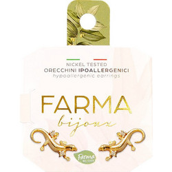 Farma Bijoux Γυναικεία Σκουλαρίκια Καρφωτά Xρυσά BEG010