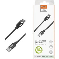 MTK BT817 USB-C to USB-C 5W 1m Black 8435350738174