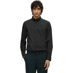 Selected Ανδρικό Πουκάμισο Βαμβακερό Μακρυμάνικο Slim Fit Μαύρο 16092564