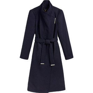 Ted Baker Rose Γυναικείο Ημίπαλτο Μάλλινο Navy Μπλε 249306