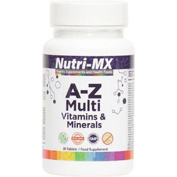 Nutri-MX A-Z Multi Vitamins & Minerals 30 Ταμπλέτες