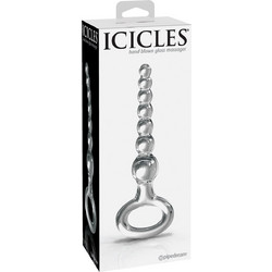 Pipedream Icicles No 67 Hand Blown Glass Πρωκτικές Μπίλιες 21cm Διαφανείς D-230645