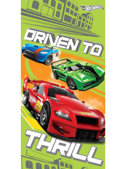 Dimcol Hot Wheels 13 Παιδική Πετσέτα Θαλάσσης Πράσινη 70x140cm