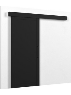 Shiro-Mauro Πόρτα Εσωτερική Συρόμενη Μαύρη 90x204cm SHIRO-MAURO