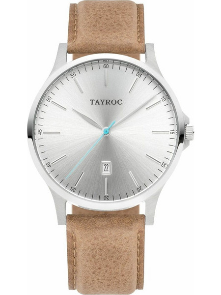 Tayroc Ανδρικό Ρολόι με Καφέ Δερμάτινο Λουράκι TXM100