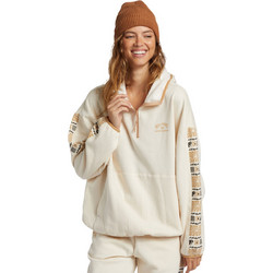 Billabong Γυναικείο Φούτερ Oversized με Τσέπες Εκρού ABJFT00454-WCP