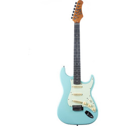 Eko Guitars ST300 Ηλεκτρική Κιθάρα ST Style με Μαγνήτες SSS Daphne Blue