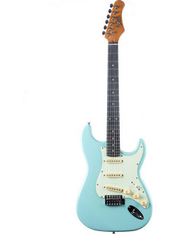 Eko Guitars ST300 Ηλεκτρική Κιθάρα ST Style με Μαγνήτες SSS Daphne Blue