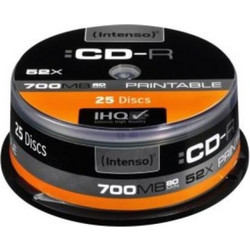 Intenso 1801124 Εγγράψιμα CD-R 52x 700MB Cake Box 25τμχ