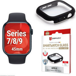 Displex Full Body Πλαστική Θήκη με Προστασία Οθόνης για Apple Watch 7 / 8 / 9 45mm