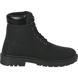 Jack & Jones Ανδρικά Αρβυλάκια Δερμάτινα Μαύρα 12282310