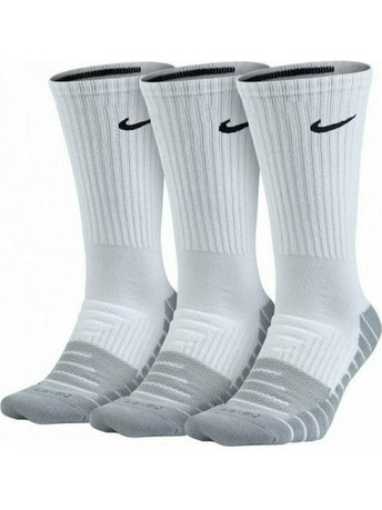 Nike Everyday Max Ανδρικές Κάλτσες Ψηλές με Σχέδια Λευκές 3Pack SX5547-100
