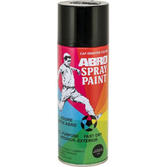 Abro Σπρέι Βαφής Μαύρο Gloss 400ml SPP-011-BLK-CH-WH