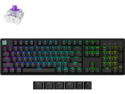 Keychron K10 HE Ασύρματο Μηχανικό Gaming Πληκτρολόγιο με Gateron Double-Rail Magnetic Nebula Διακόπτες RGB Black