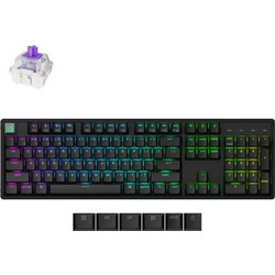 Keychron K10 HE Ασύρματο Μηχανικό Gaming Πληκτρολόγιο με Gateron Double-Rail Magnetic Nebula Διακόπτες RGB Black