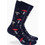 Walk Mushrooms Bamboo Ανδρικές Κάλτσες Ψηλές με Σχέδια Navy Μπλε W304-47-75