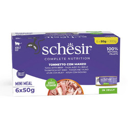 Schesir Adult with Tuna & Beef in Jelly 6x50gr