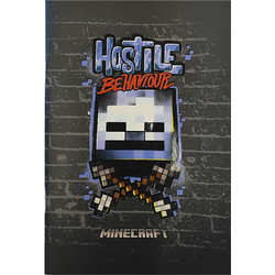 Graffiti Minecraft Τετράδιο Ριγέ B5 40 Φύλλων Μαύρο Διάφορα Σχέδια 25800