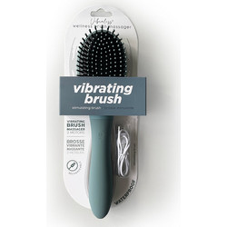 Vibraliss Vibrating Hairbrush Κλειτοριδικός Δονητής Γκρι Μπλε