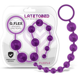 LateToBed G.Flex Bendable Thai Πρωκτικές Μπίλιες Μωβ LT-653