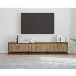 vidaXL Έπιπλο Τηλεόρασης Μοριοσανίδα Oak Μ210xΠ35xΥ41cm 3402501
