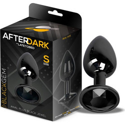 LateToBed Afterdark Blackgem Small Πρωκτική Σφήνα Diamond Plug 7.2cm Μαύρη AD-346