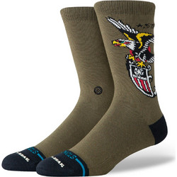 Stance The Eagle Ανδρικές Κάλτσες Ψηλές με Σχέδια Χακί A555C25THE-MGN