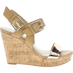 Nine West Καλοκαιρινές Γυναικείες Πλατφόρμες Ψηλές Μπεζ SCARLETTTX-290