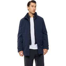 Biston Ανδρικό Μπουφάν Χειμωνιάτικο Puffer Navy Μπλε 54-201-054