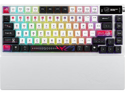 Asus ROG Azoth X Ασύρματο Μηχανικό Gaming Πληκτρολόγιο TenKeyLess με ROG NX Snow V2 Διακόπτες RGB White