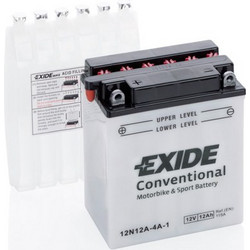 Exide Μπαταρία Μοτοσυκλέτας 12N12A-4A-1 12Ah