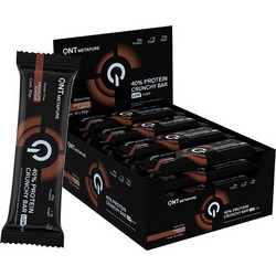 QNT 40% Protein Crunchy Bar Chocolate 65gr 12τμχ