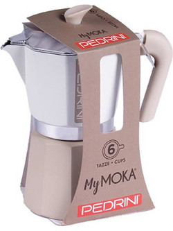 Pedrini My Moka Μπρίκι Espresso 6Cups Ροζ