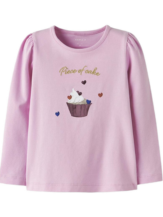 Name It Sweet Dreams Παιδικό T-Shirt Μακρυμάνικο Ροζ 13246639