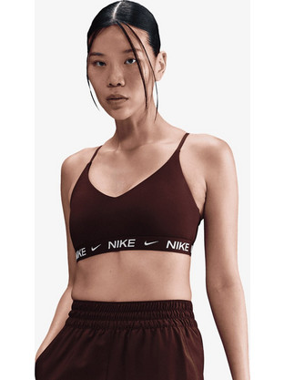 Nike Indy Αθλητικό Μπουστάκι με Χαμηλή Στήριξη & Αφαιρούμενη Ενίσχυση Μπορντό FD1062-653