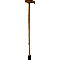 Medical Brace Wooden Μπαστούνι Μονόποδο Αλουμινίου Πτυσσόμενο 73-95,5cm MB.HC0371