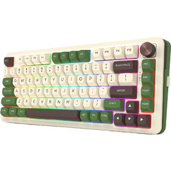 Redragon Cyrus K681CGC-RGB-PRO Ασύρματο Μηχανικό Gaming Πληκτρολόγιο TenKeyLess με Redragon Silver Διακόπτες RGB Beige