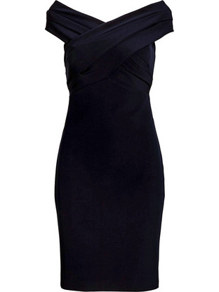 Ralph Lauren Irene Mini Φόρεμα για Γάμο / Βάπτιση Μαύρο 253936390003-410