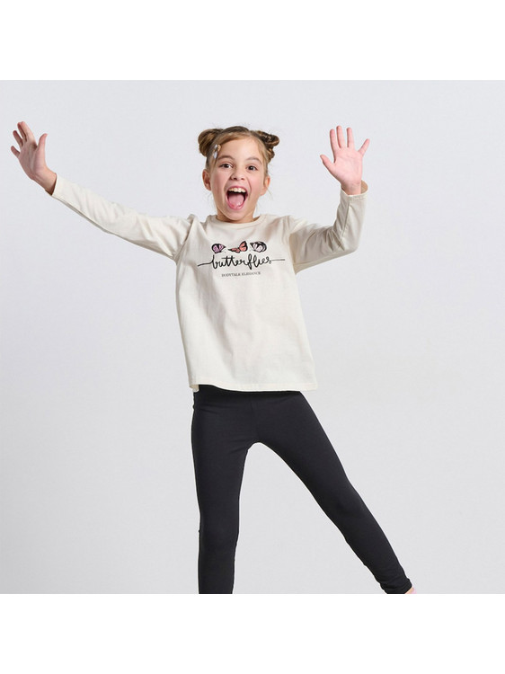 BodyTalk Παιδικό T-Shirt Μακρυμάνικο Μπεζ 1252-702426-00214