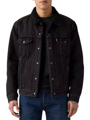 Levi's Ανδρικό Μπουφάν Τζιν Μαύρο 16365-0291