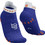 Compressport V4.0 Run Ανδρικές Κάλτσες Κοντές με Σχέδια Navy Μπλε Λευκές XU00047B-5095