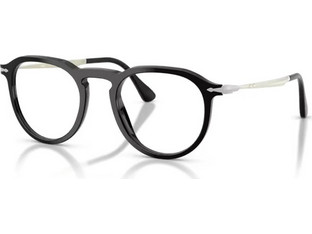 Persol PO3387V 95 Ανδρικός Σκελετός Γυαλιών Οράσεως Κοκάλινος Μεταλλικός Ασημί Μαύρος