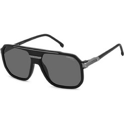 Carrera CA1077S RZZM9 Ανδρικά Γυαλιά Ηλίου Aviator Κοκάλινα Μαύρα με Μαύρο Φακό