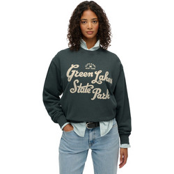 Superdry Ovin Γυναικείο Αθλητικό Φούτερ Ανθρακί W2012407A-N6I