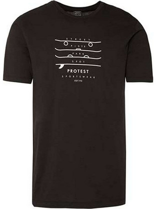 Protest Harwell Ανδρικό Αθλητικό T-Shirt Μαύρο 1713611-290