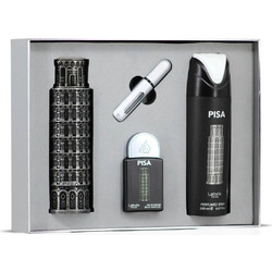 Lattafa Pride Pisa Eau de Parfum 100ml + 20ml + Deodorant Spray 200ml + Atomizer