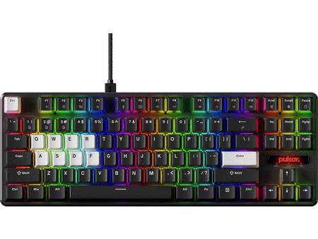 Pulsar Pcmk 2 He Μηχανικό Gaming Πληκτρολόγιο TenKeyLess με Gateron x Pulsar Magnetic Διακόπτες RGB Black
