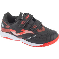 Joma Powerful Jr 2501 IN POJW2501INV Παιδικά Ποδοσφαιρικά Παπούτσια Σάλας Μαύρα Κόκκινα